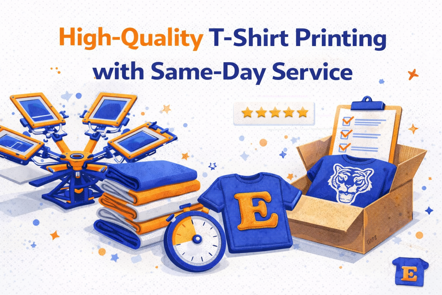 High-Quality T-Shirt Printing with Same-Day Service