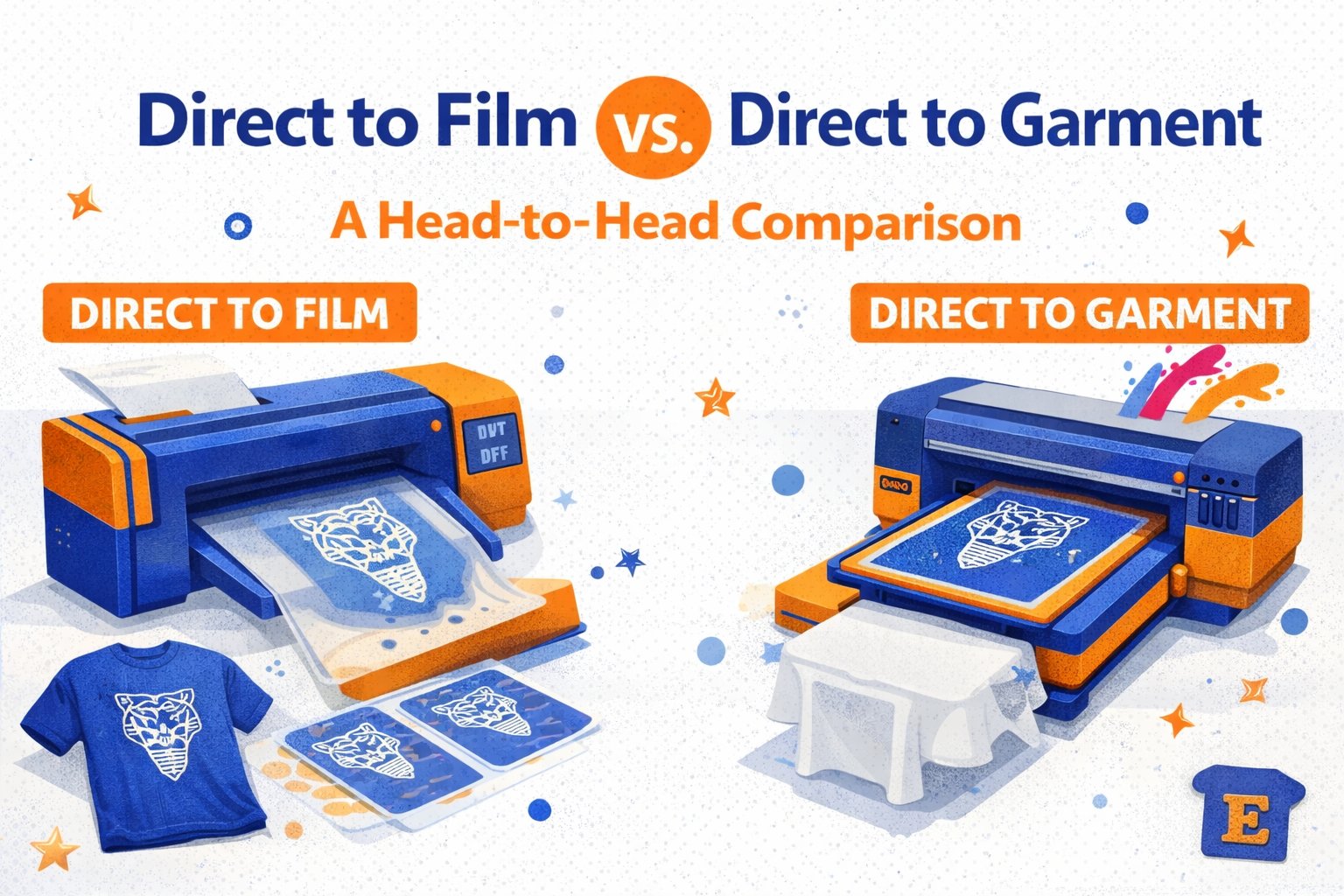 Direct to Film vs. Direct to Garment: A Head-to-Head Comparison