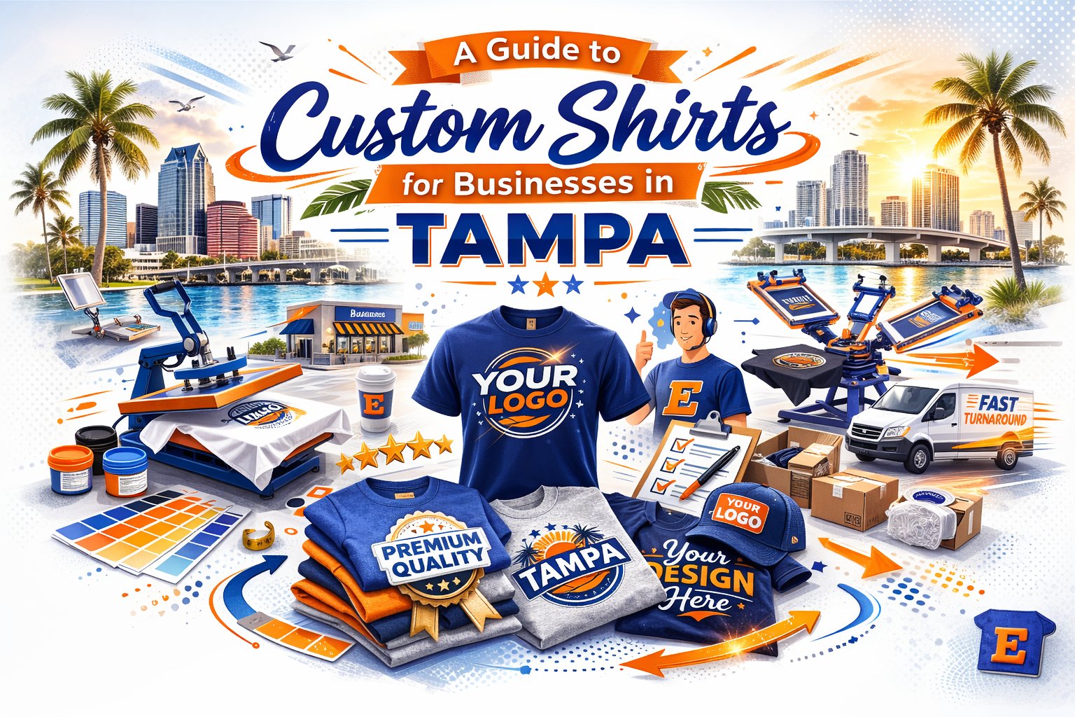 A Guide to Custom Shirts for Businesses in Tampa