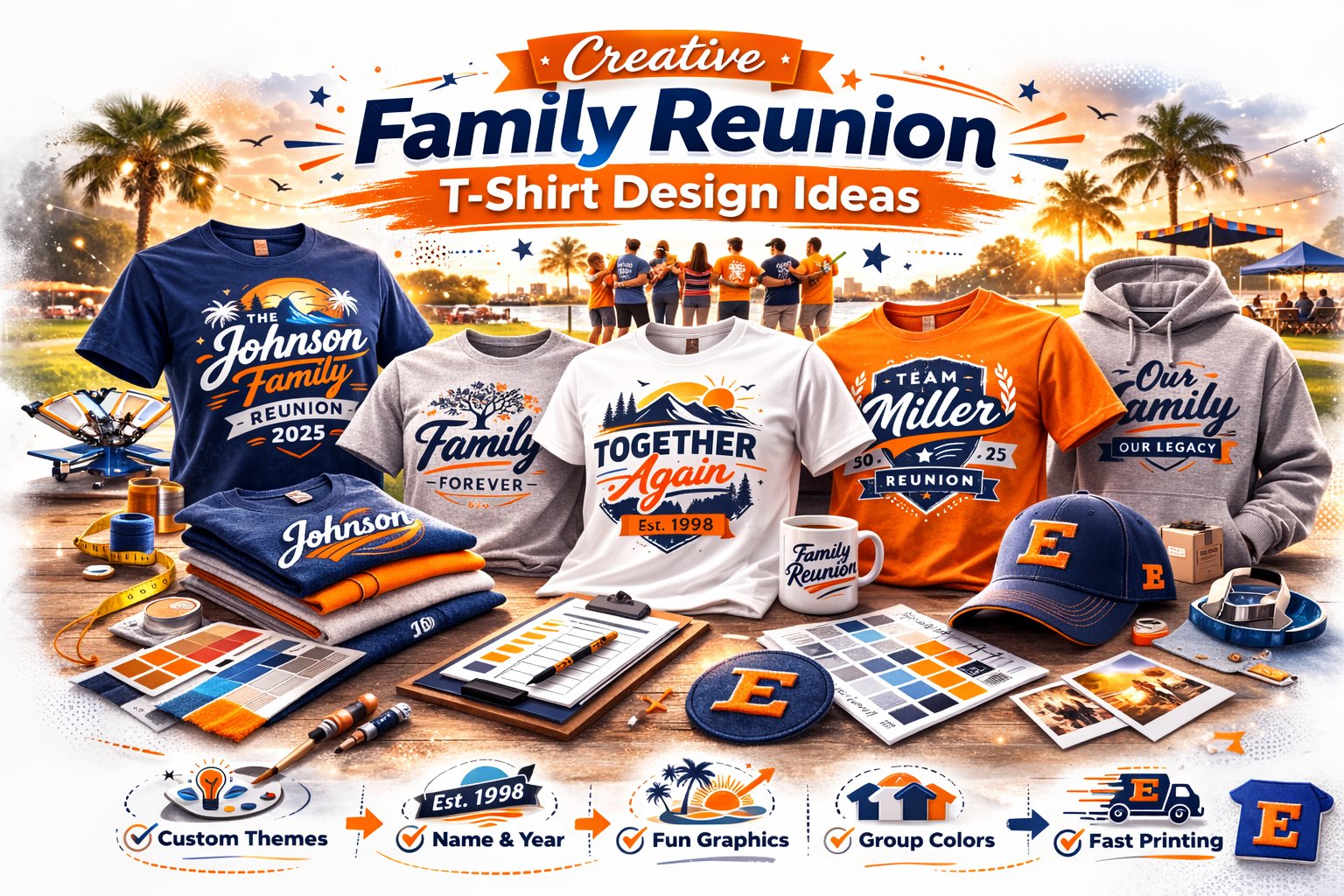 Creative Family Reunion T Shirt Design Ideas