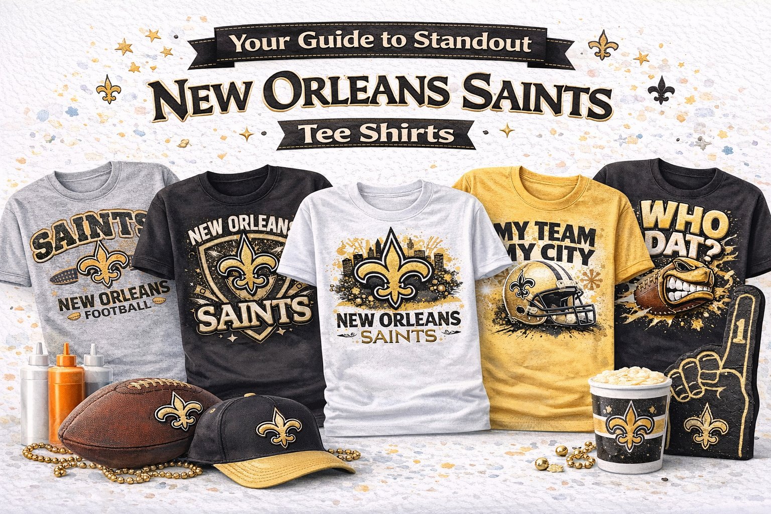 Your Guide to Standout New Orleans Saints Tee Shirts