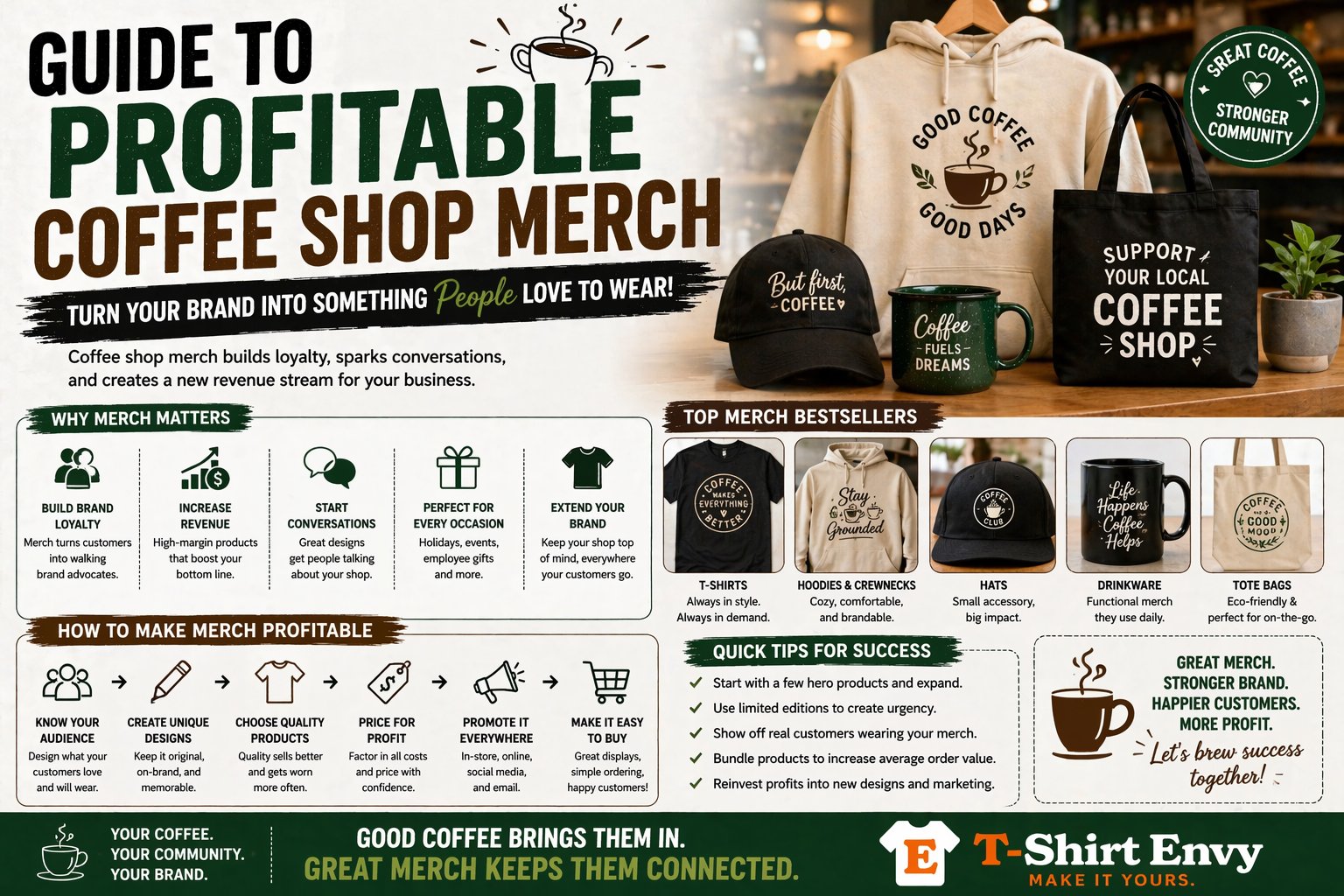 Guide To Profitable Coffee Shop Merch