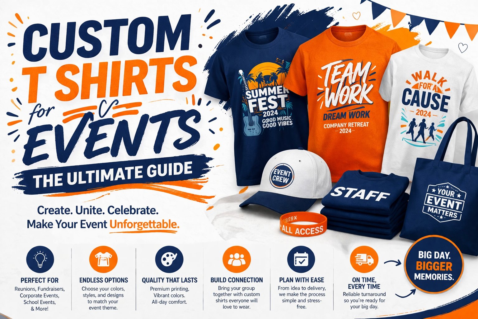 Custom T Shirts for Events: The Ultimate Guide