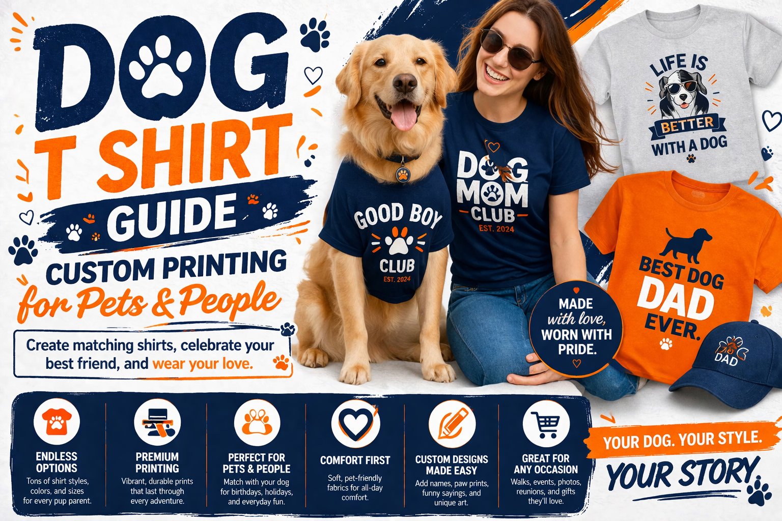 Dog T Shirt Guide: Custom Printing for Pets & People
