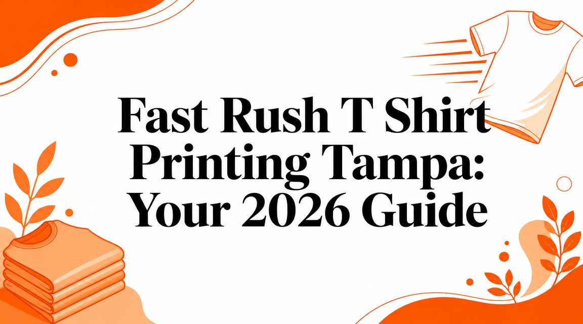 Fast Rush T Shirt Printing Tampa: Your 2026 Guide