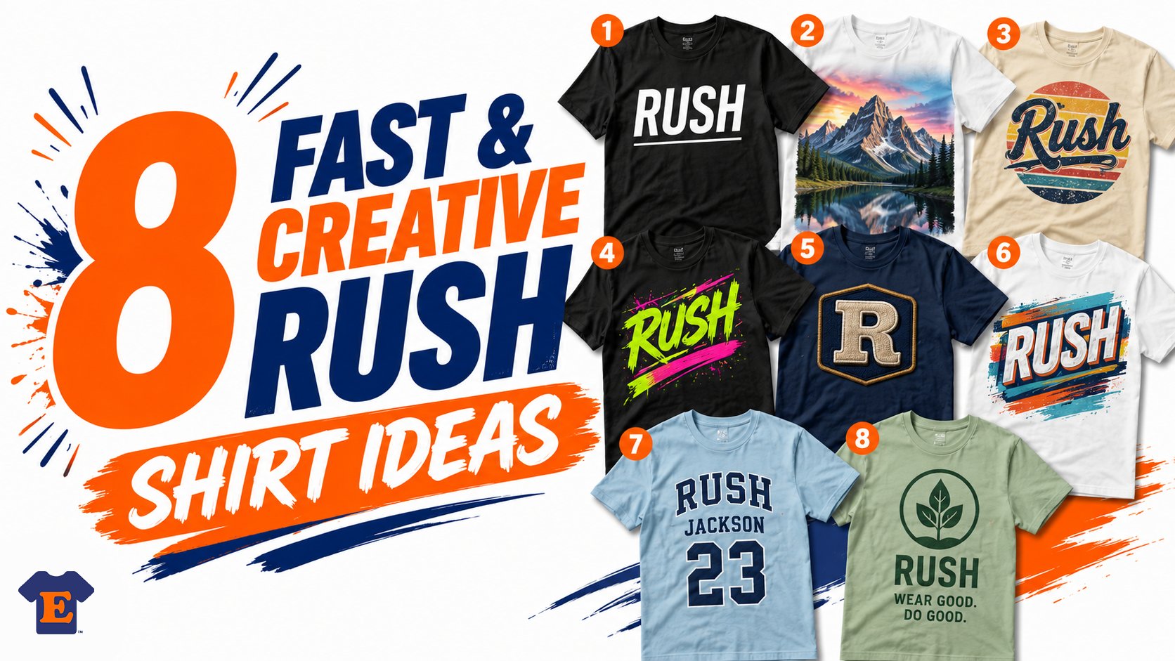 8 Fast & Creative Rush Shirt Ideas