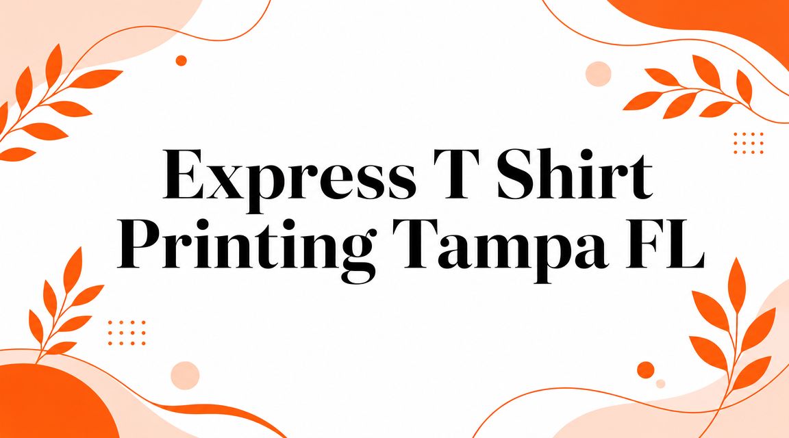 Express T Shirt Printing Tampa FL