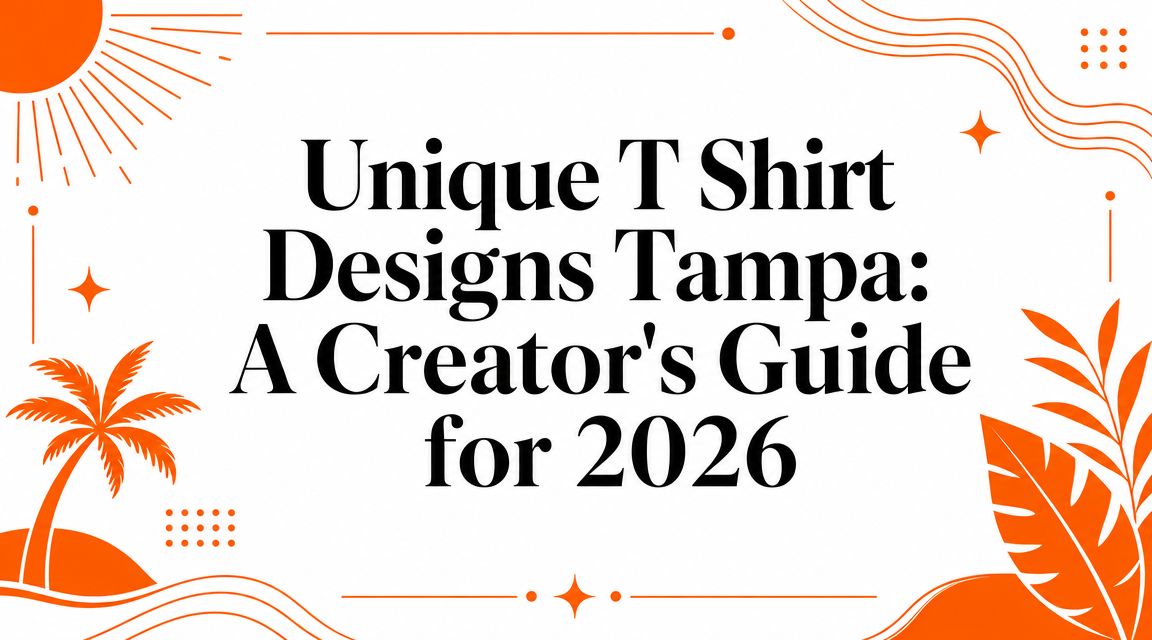 Unique T Shirt Designs Tampa: A Creator’s Guide for 2026